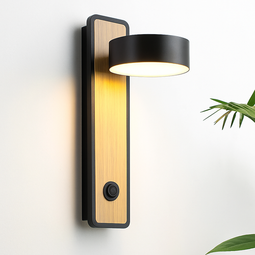 applique murale led moderne avec interrupteur pour lecture - vue 2 sur 8