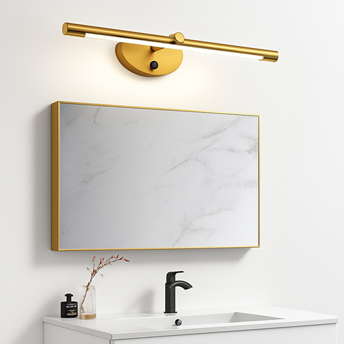 applique murale led moderne avec interrupteur tactile pour miroir - vue 3 sur 12