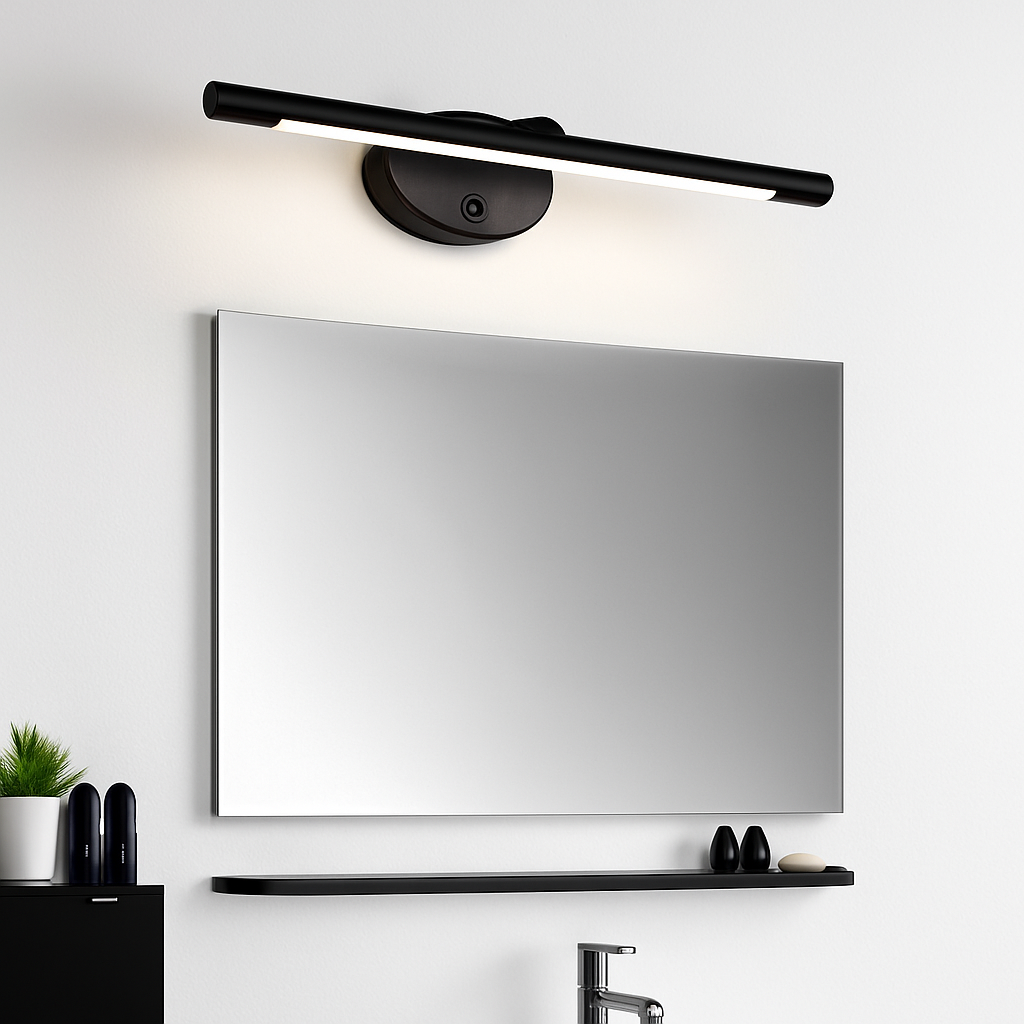 applique murale led moderne avec interrupteur tactile pour miroir - vue 4 sur 12