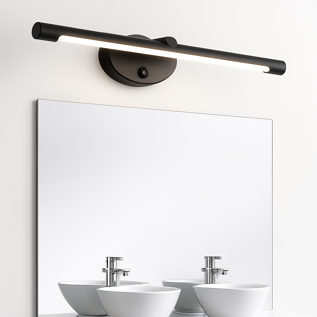applique murale led moderne avec interrupteur tactile pour miroir - vue 5 sur 12