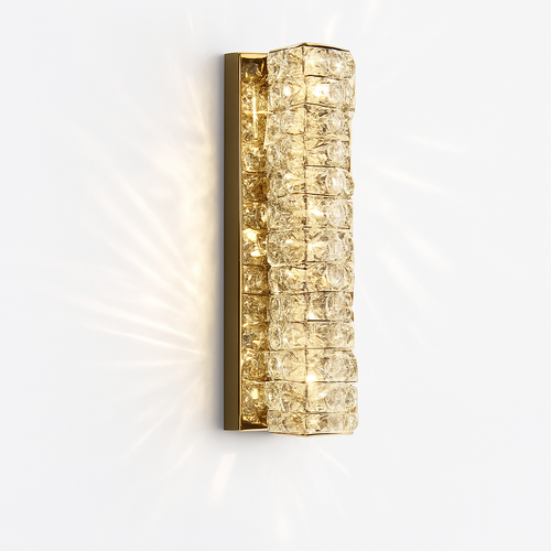 applique murale led moderne en cristal k9 de luxe décorative - vue 2 sur 19
