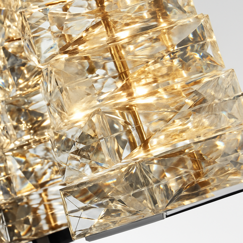 applique murale led moderne en cristal k9 de luxe décorative - vue 7 sur 19