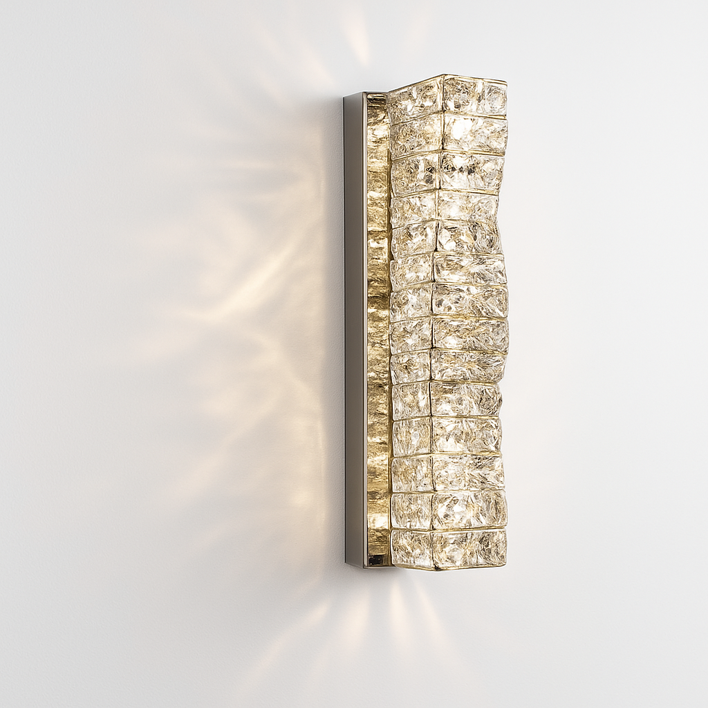 applique murale led moderne en cristal k9 de luxe décorative - vue 10 sur 19