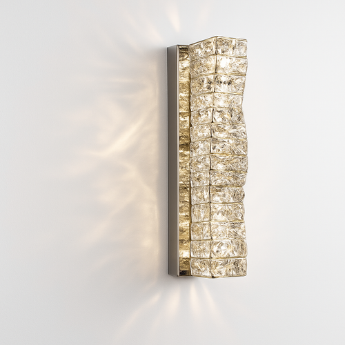 applique murale led moderne en cristal k9 de luxe décorative - vue 11 sur 19