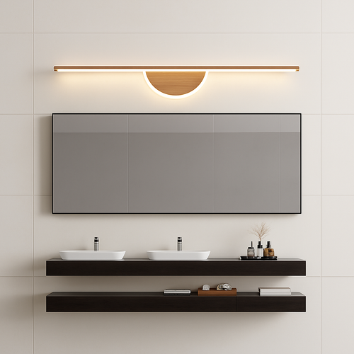 Applique murale LED moderne en Grain de bois de noyer - vue 3 sur 21