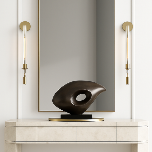 applique murale led moderne en laiton décoration créative - vue 4 sur 8