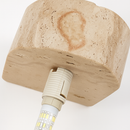 applique murale led moderne en verre avec pierre naturelle