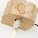 applique murale led moderne en verre avec pierre naturelle
