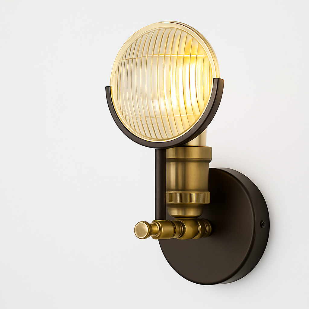 applique murale led moderne en verre décoratif nordique - vue 1 sur 6