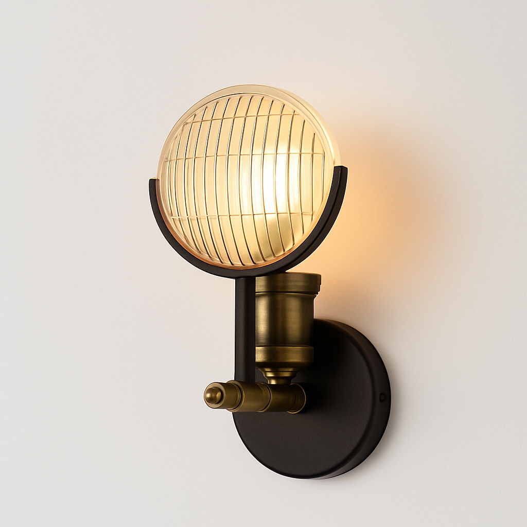 applique murale led moderne en verre décoratif nordique - vue 2 sur 6