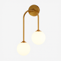 Applique murale LED moderne en verre laiteux