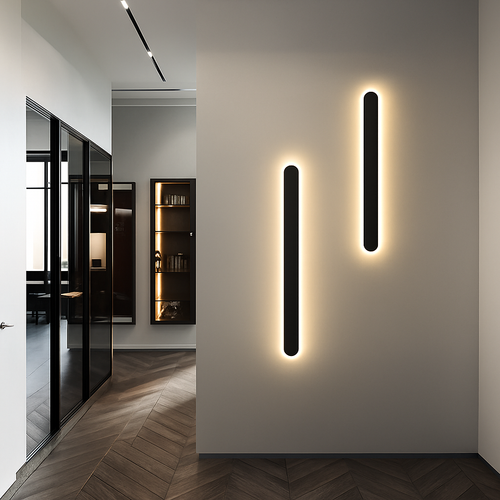 applique murale led moderne à intensité variable avec télécommande intelligente - vue 3 sur 16