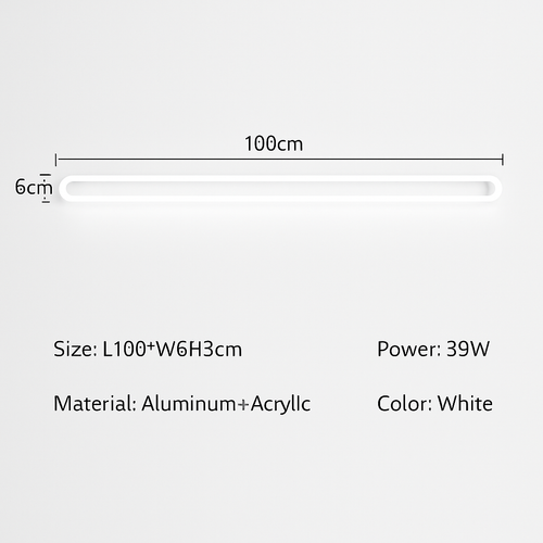 applique murale led moderne à intensité variable avec télécommande intelligente - vue 14 sur 16