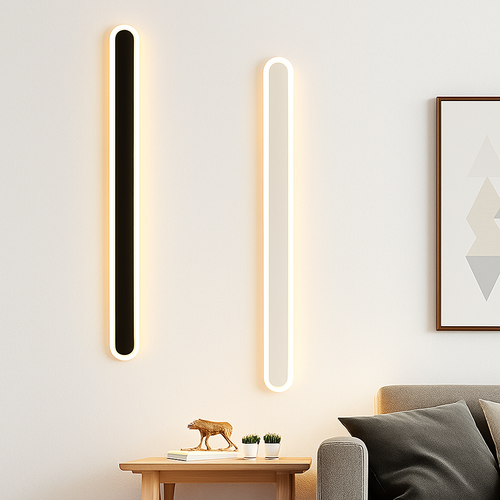 applique murale led moderne à intensité variable avec télécommande intelligente - vue 5 sur 16