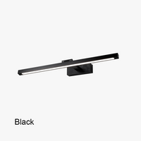 Applique murale LED moderne noir blanc or argent