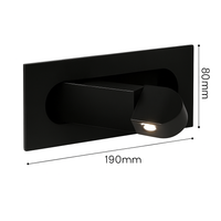 applique murale led moderne pliable pour lecture ajustable