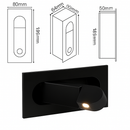 applique murale led moderne pliable pour lecture ajustable