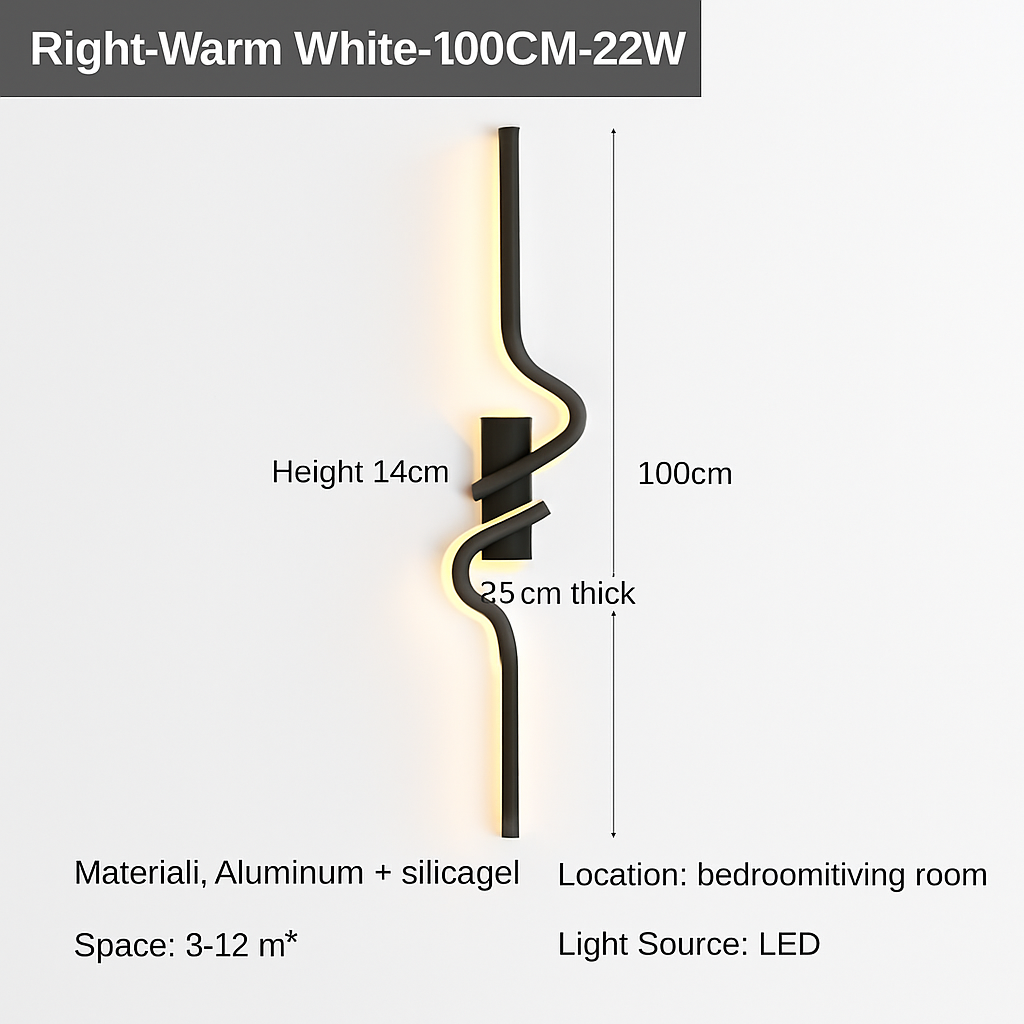 applique murale led moderne pour intérieur design élégant - vue 7 sur 16