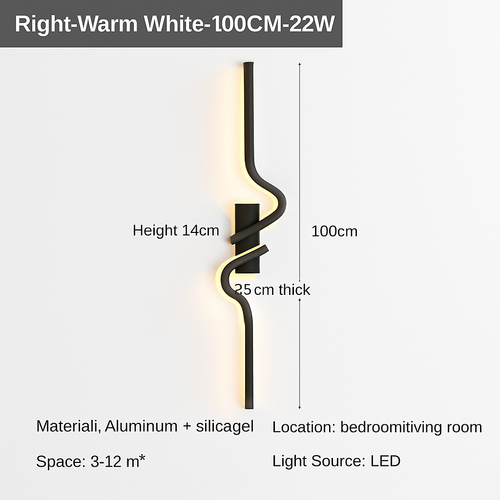 applique murale led moderne pour intérieur design élégant - vue 8 sur 16
