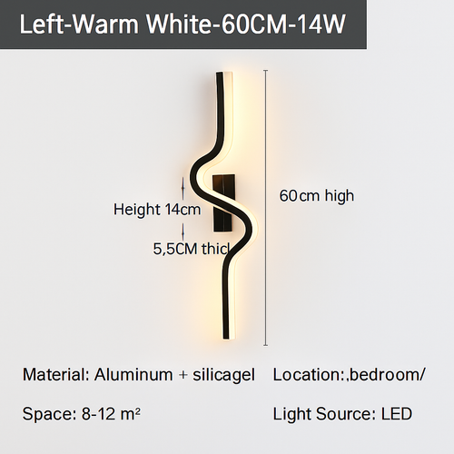 applique murale led moderne pour intérieur design élégant - vue 9 sur 16