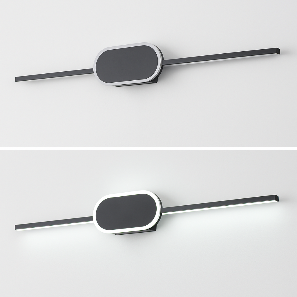 applique murale led moderne pour miroir et tableau décoratif - vue 5 sur 12