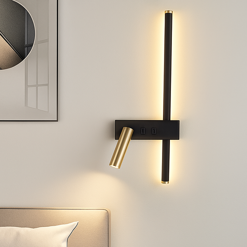 applique murale led moderne réglable pour décoration intérieure - vue 3 sur 9