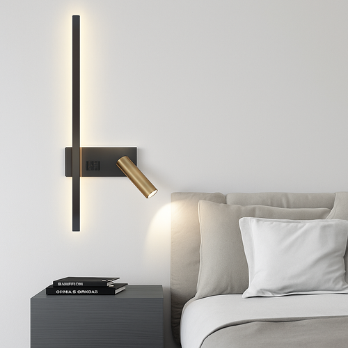 applique murale led moderne réglable pour décoration intérieure - vue 6 sur 9