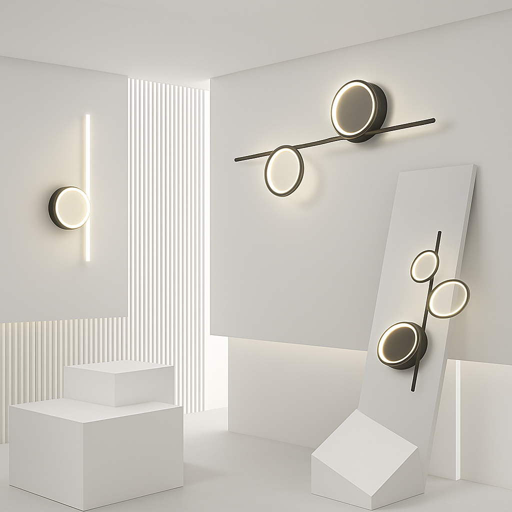 applique murale led moderne simple créativité nordique personnalisée - vue 2 sur 18