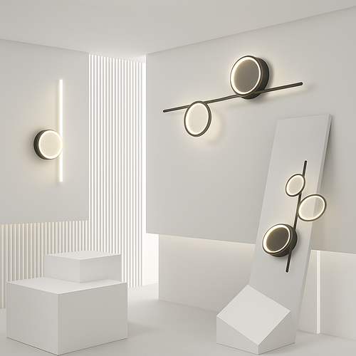 applique murale led moderne simple créativité nordique personnalisée - vue 3 sur 18