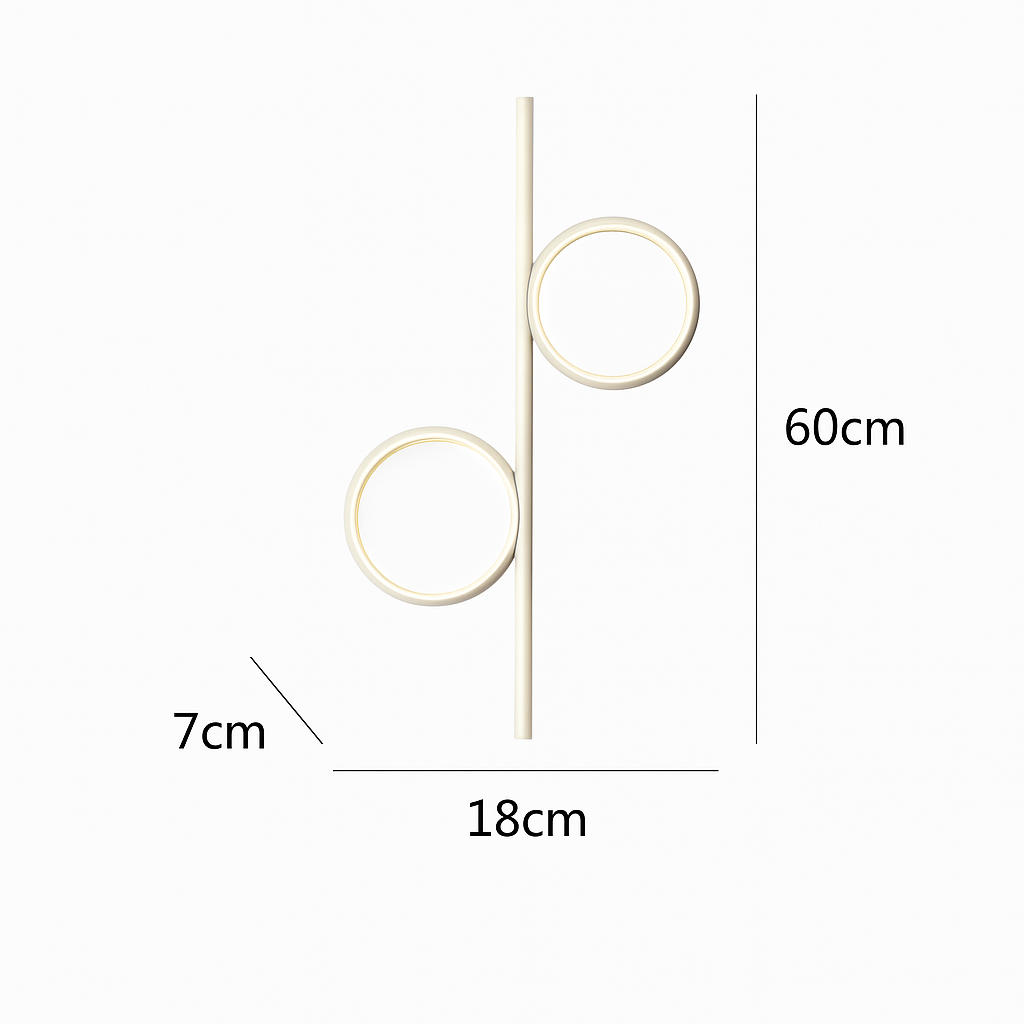 applique murale led moderne simple créativité nordique personnalisée - vue 11 sur 18