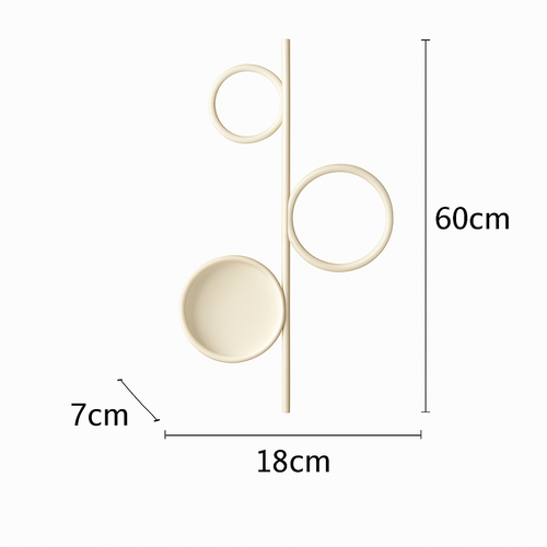 applique murale led moderne simple créativité nordique personnalisée - vue 14 sur 18