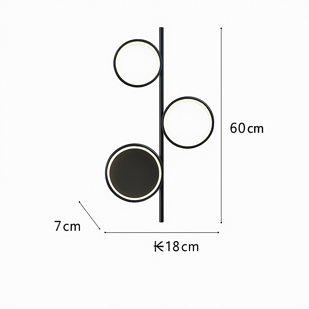 applique murale led moderne simple créativité nordique personnalisée - vue 15 sur 18