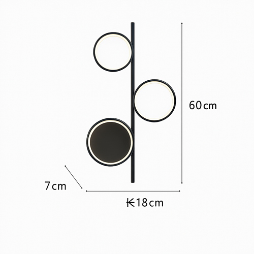 applique murale led moderne simple créativité nordique personnalisée - vue 16 sur 18