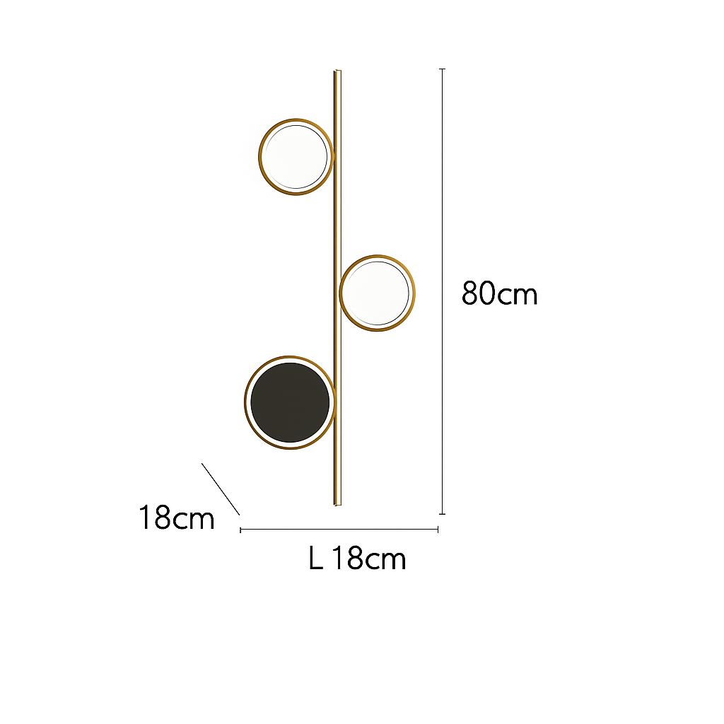 applique murale led moderne simple créativité nordique personnalisée - vue 18 sur 18
