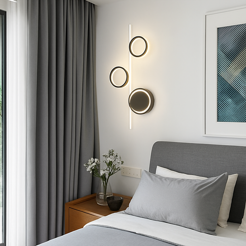 applique murale led moderne simple créativité nordique personnalisée - vue 4 sur 18