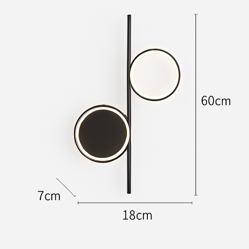 applique murale led moderne simple créativité nordique personnalisée - vue 9 sur 18