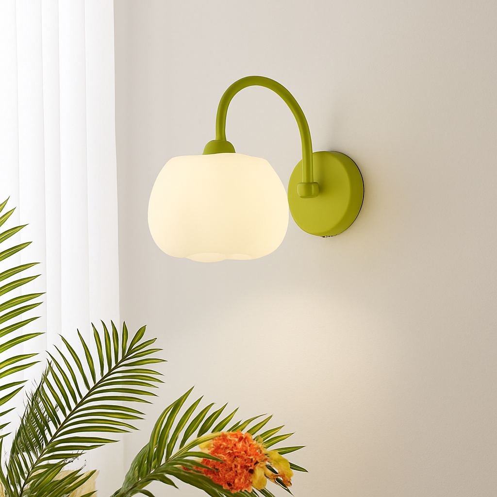 applique murale led modernes avec interrupteur à chaîne - vue 4 sur 9