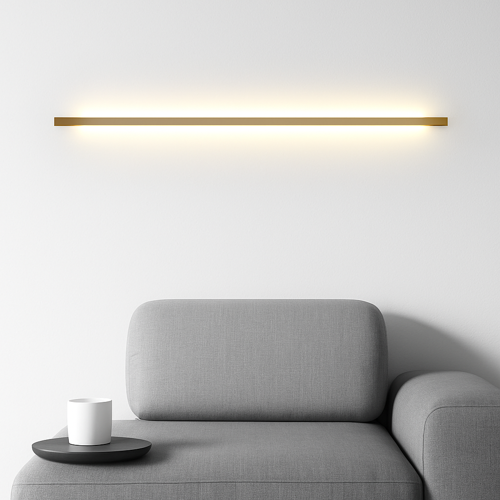 applique murale led modernes linéaires nordique simple éclairage - vue 4 sur 8