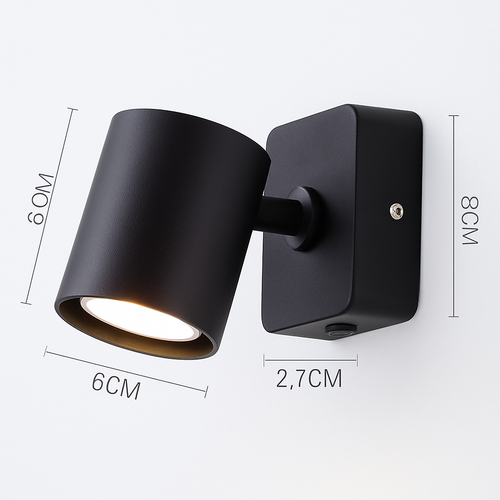 applique murale led pliable rotative style moderne pour hôtel - vue 4 sur 10