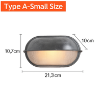 Applique murale LED rétro extérieure E27 industrielle Vintage IP65 étanche en verre
