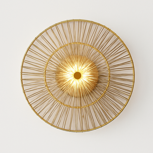 applique murale led ronde en verre pour intérieur moderne - vue 5 sur 6