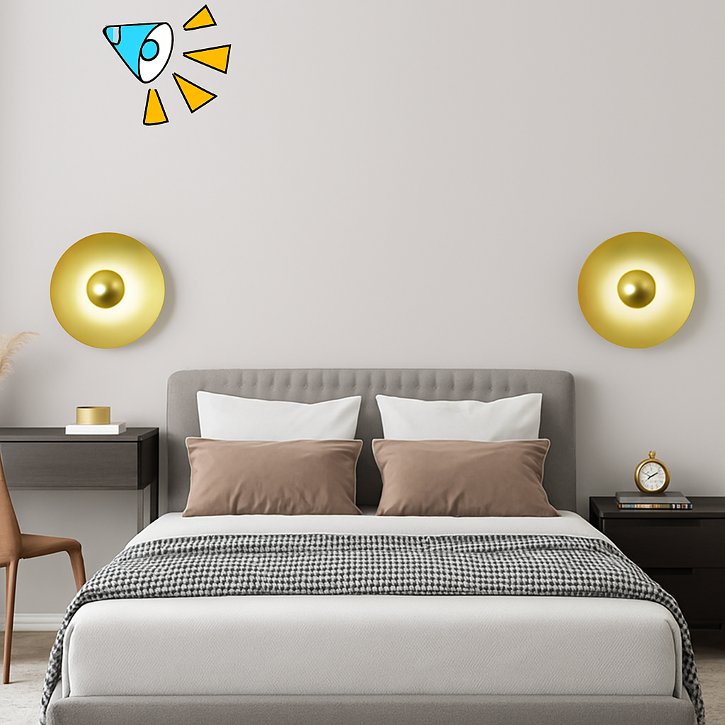 applique murale led ronde moderne pour décoration intérieure éclairage élégant - vue 6 sur 11