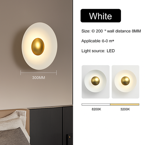 applique murale led ronde moderne pour décoration intérieure éclairage élégant