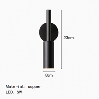 applique murale led rotative avec variateur de température