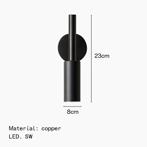 applique murale led rotative avec variateur de température