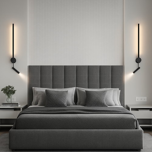 Applique murale Led rotative longue et minimaliste moderne - vue 3 sur 9