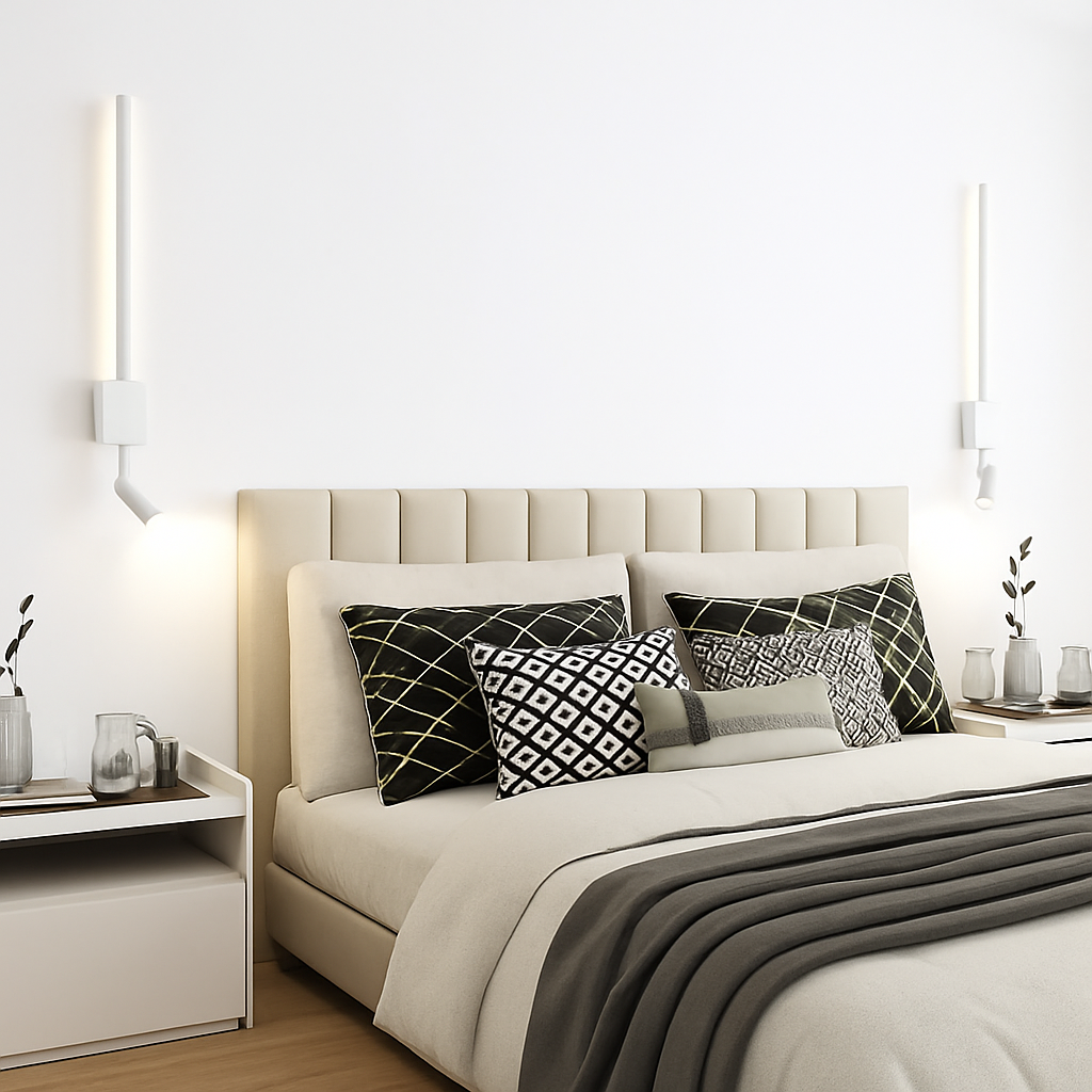 Applique murale Led rotative longue et minimaliste moderne - vue 3 sur 9
