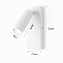 applique murale led rotative moderne pour lecture