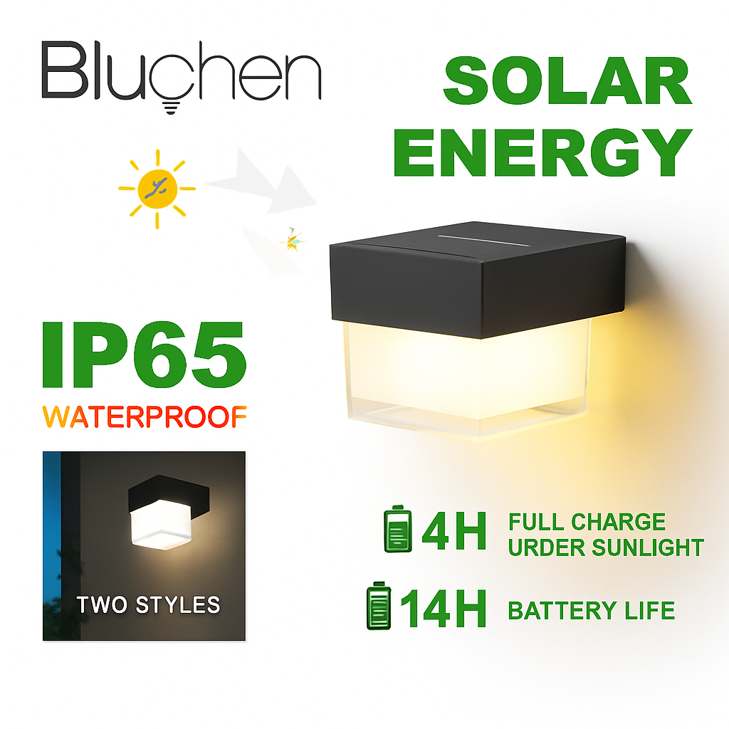 applique murale led solaire moderne étanche pour extérieur jardin - vue 3 sur 8