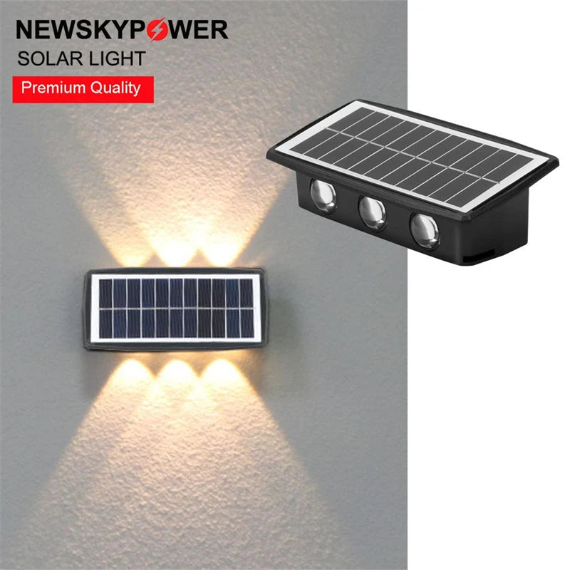 applique murale led solaire étanche lumineuse pour jardin balcon